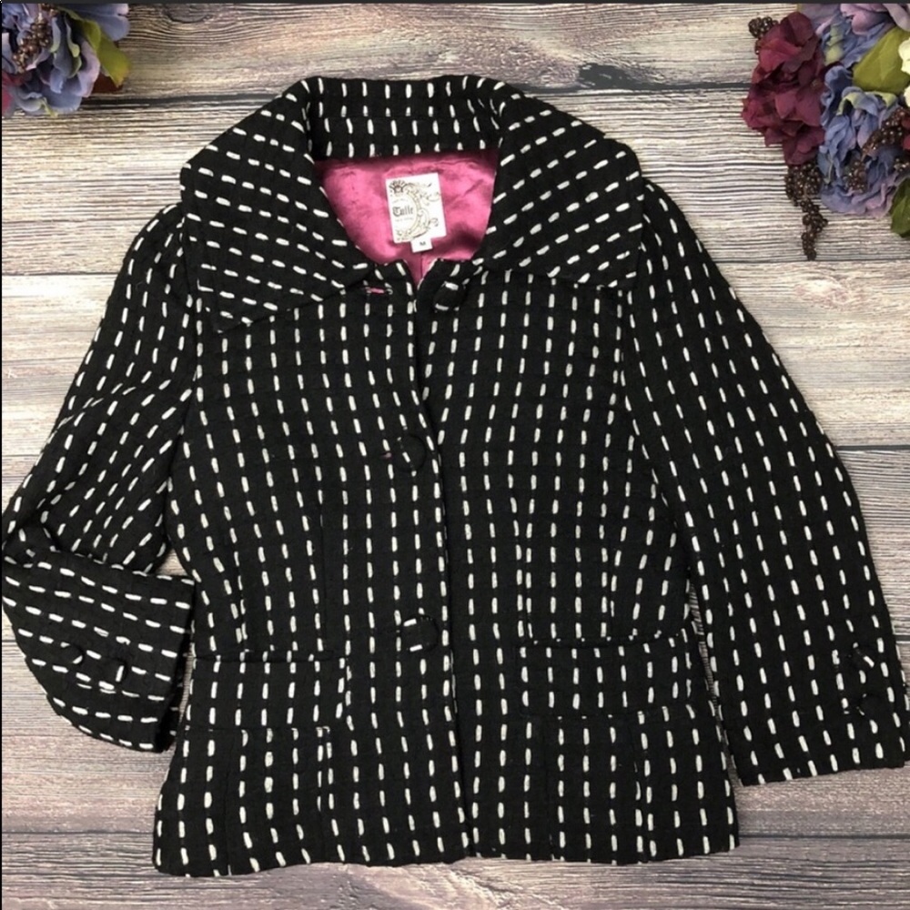 Anthropologie Tulle Wool blend coat sz Medium